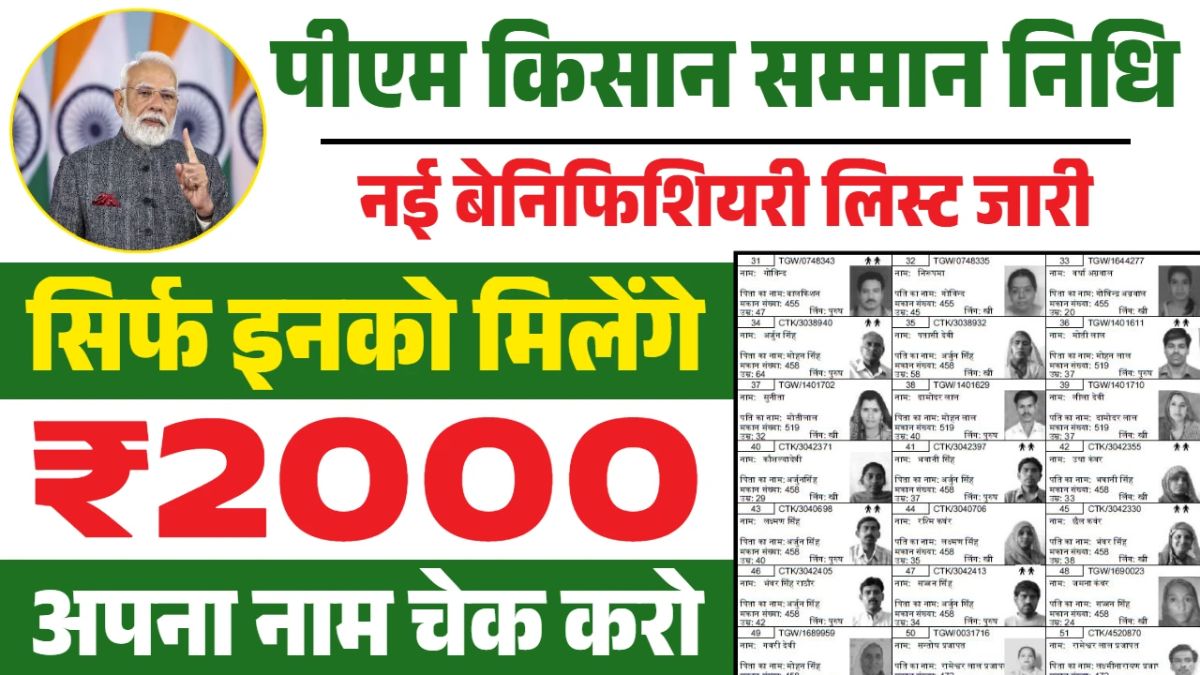 PM Kisan Beneficiary List